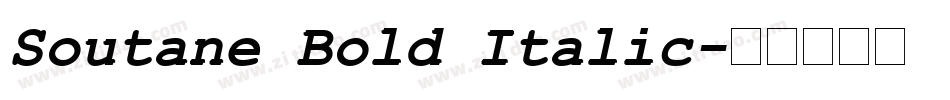 Soutane Bold Italic字体转换